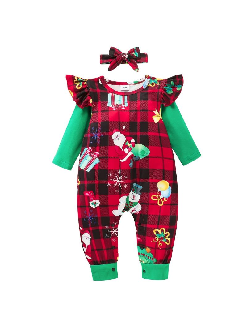 Jule Jumpsuit Romper For 0-24 Måneder Baby Piger