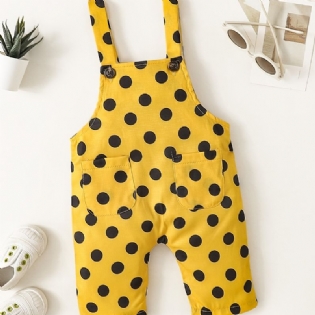 Piger Polka Dot Suspender Bukser Jumpsuit Babytøj