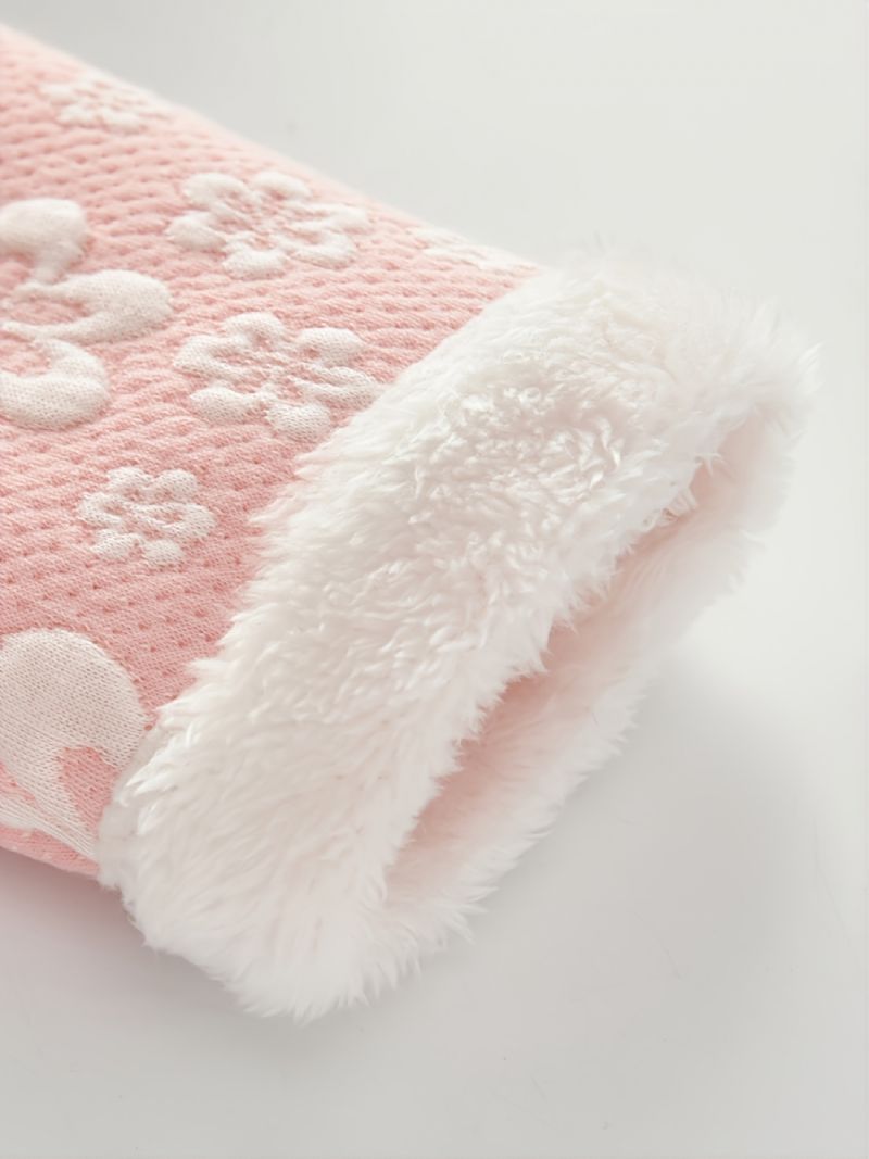 Toddler Baby Jumpsuit Kanin Blomster Print Langærmet Lynlås Romper Til Drenge Piger