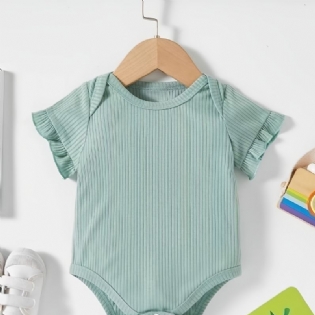 Unisex Baby Flæseærmer Onesie Jumpsuit Romper Babytøj