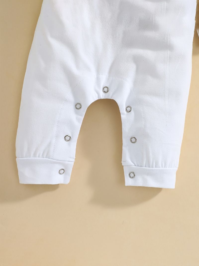 Unisex Baby Langærmet Jumpsuit Romper Med Svanedesign