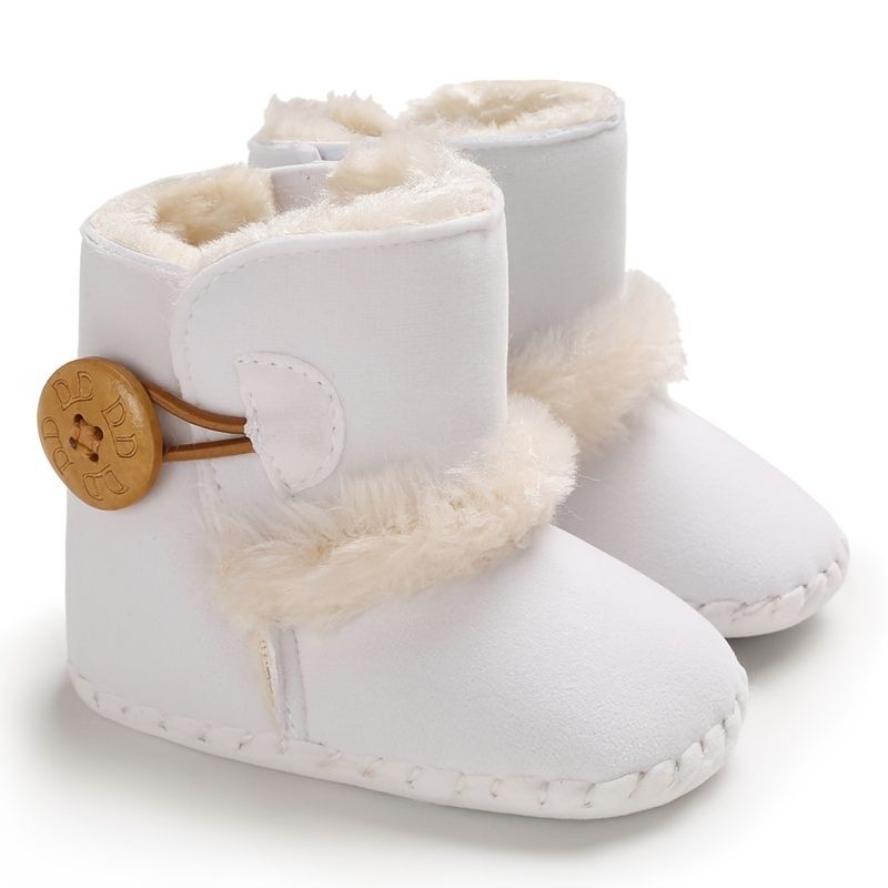 Baby Piger Drenge Støvler Soft Sole Snestøvler Prewalker Shoes First Walker