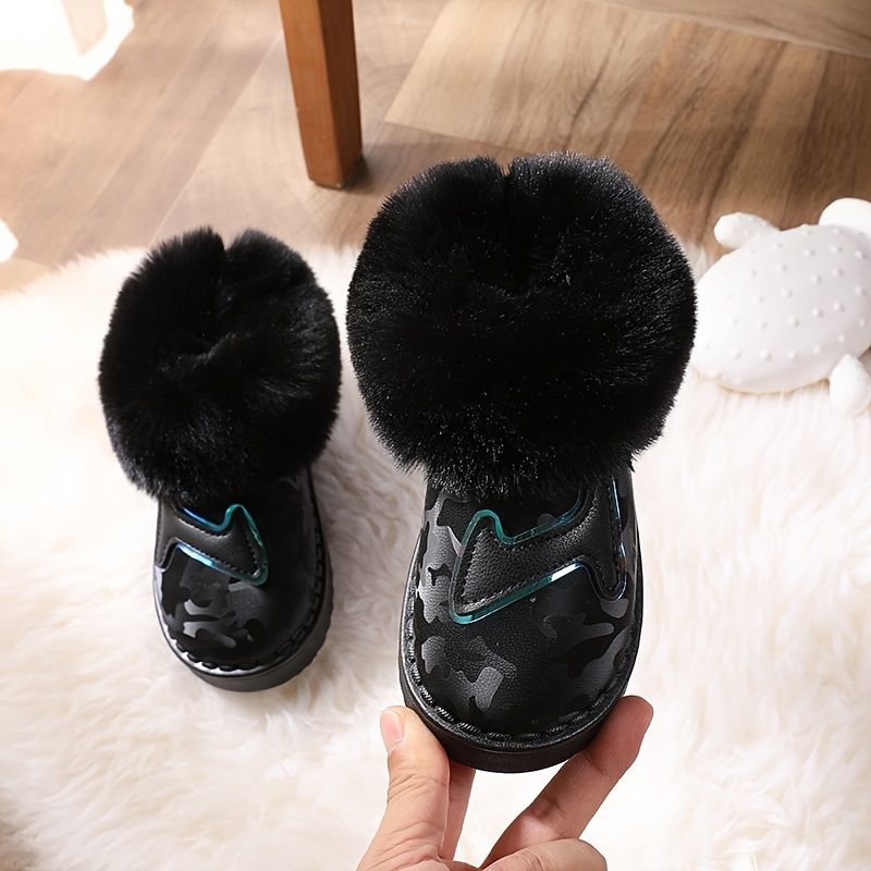 Drenge Piger Bomber Snestøvler Bamse Børne Shorts Vandtætte Skridsikre Børn Mår Støvler Udendørs Sports Sneakers