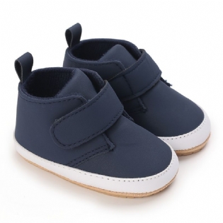 First Walk Shoes Casual Letvægts Skridsikker Krogløkke Fastener Ankelstøvler Til Baby Drenge Piger Småbørn Spædbørn