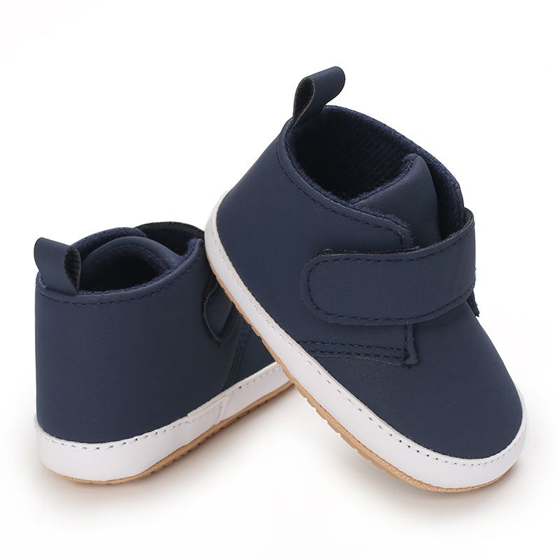 First Walk Shoes Casual Letvægts Skridsikker Krogløkke Fastener Ankelstøvler Til Baby Drenge Piger Småbørn Spædbørn