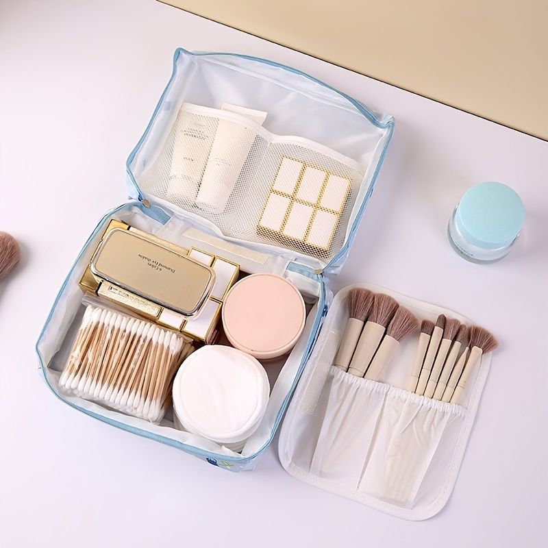 Bærbar Hængende Toilettaske Rejse Makeup Pouch Vandtæt Organizer Multifunktion Kosmetisk Taske Til Kvinder Pige