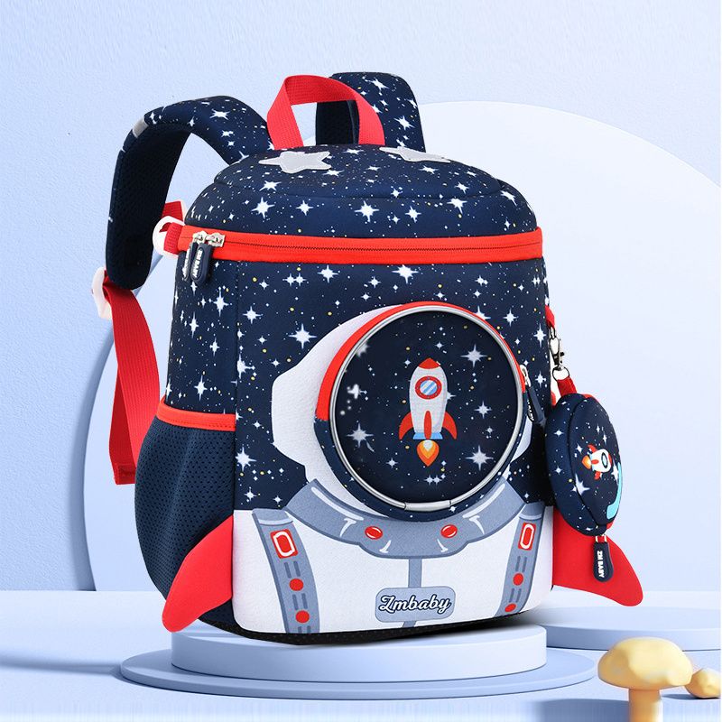 Astronaut Rygsæk Børnehave Vandtæt Skuldertaske Piger Drenge Grundskole Tegneserie Rum Børn