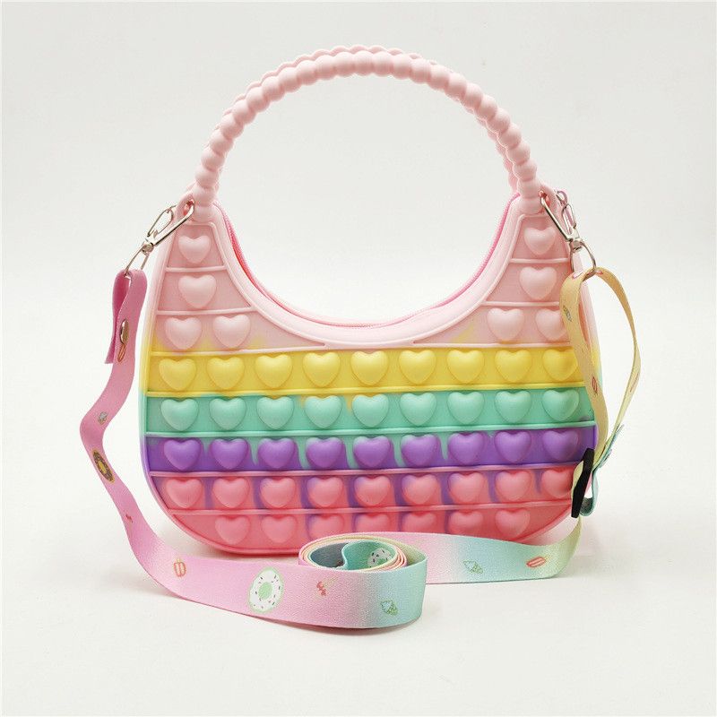 Piger Cute Unicorn Lynlås Messenger Bag Skuldertaske Møntpung Håndtaske Børnegave
