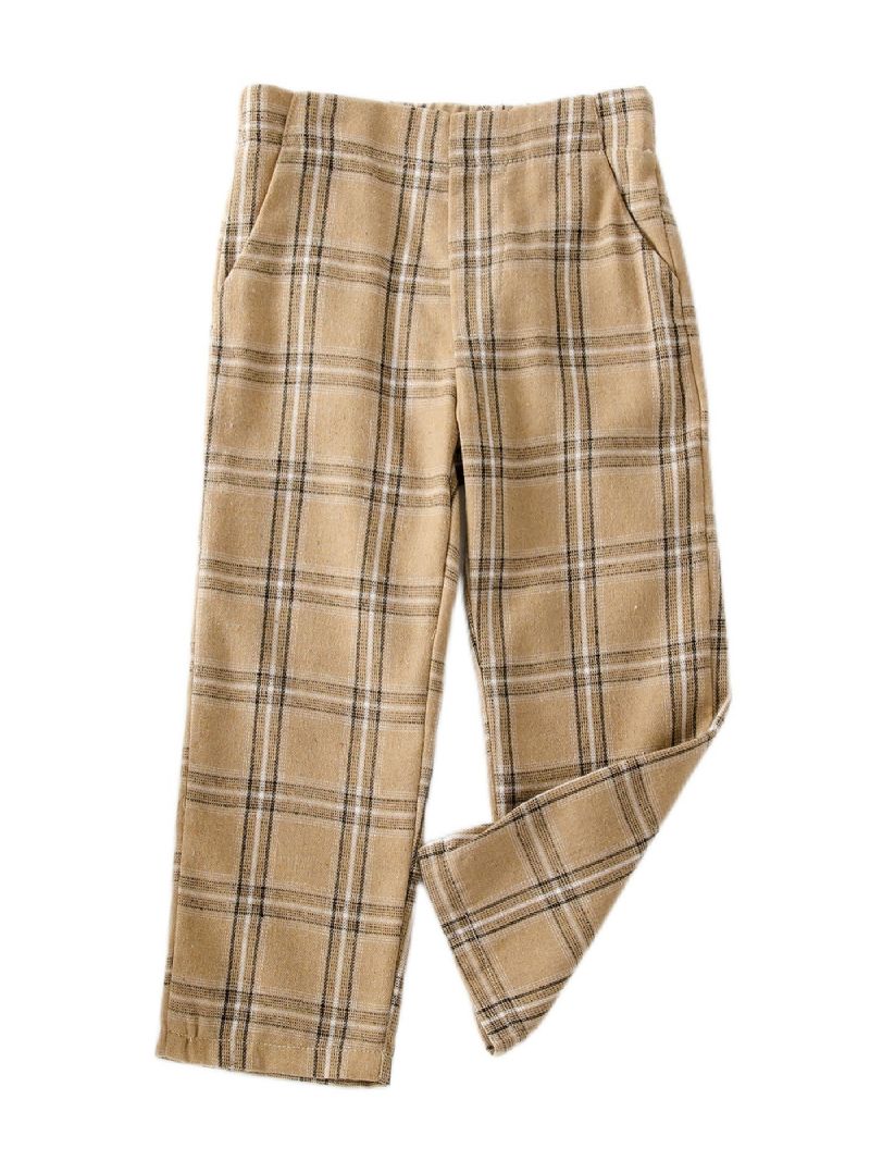Casual Plaid Bukser Til Piger