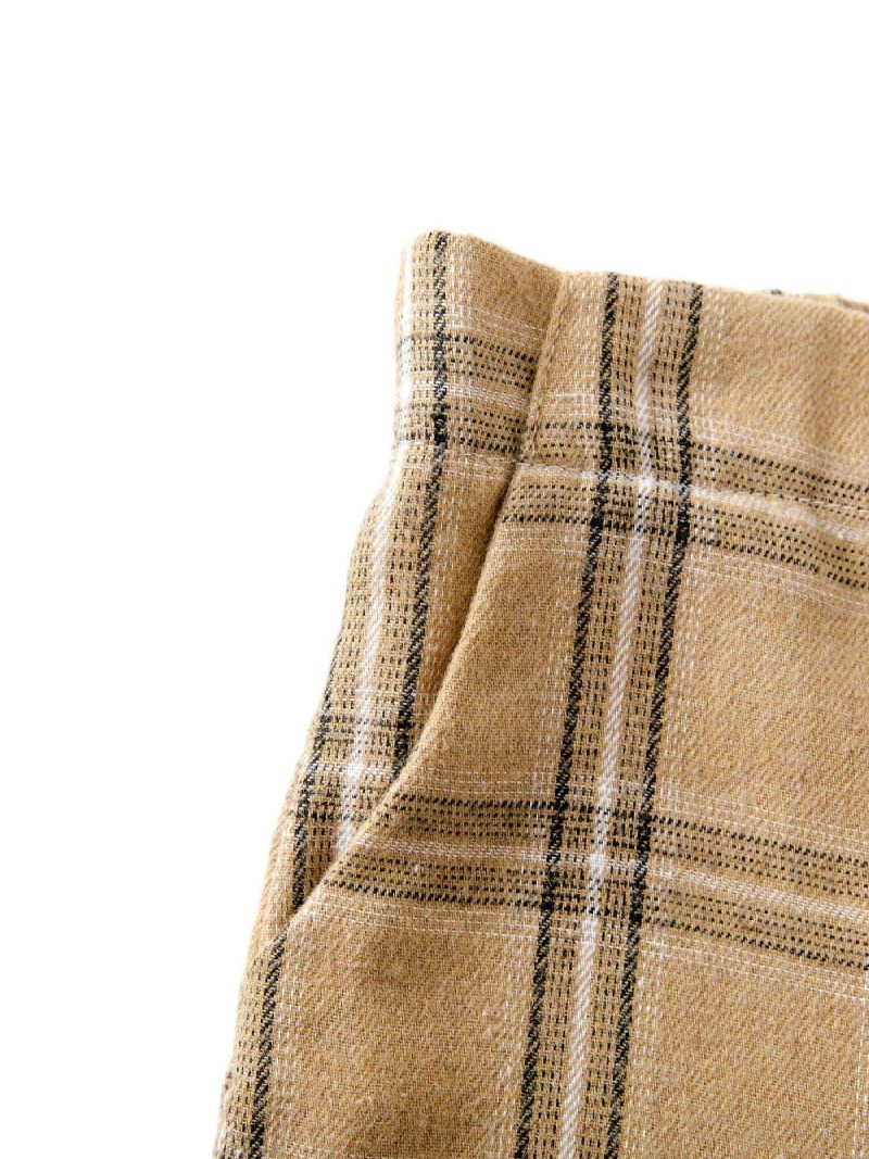 Casual Plaid Bukser Til Piger