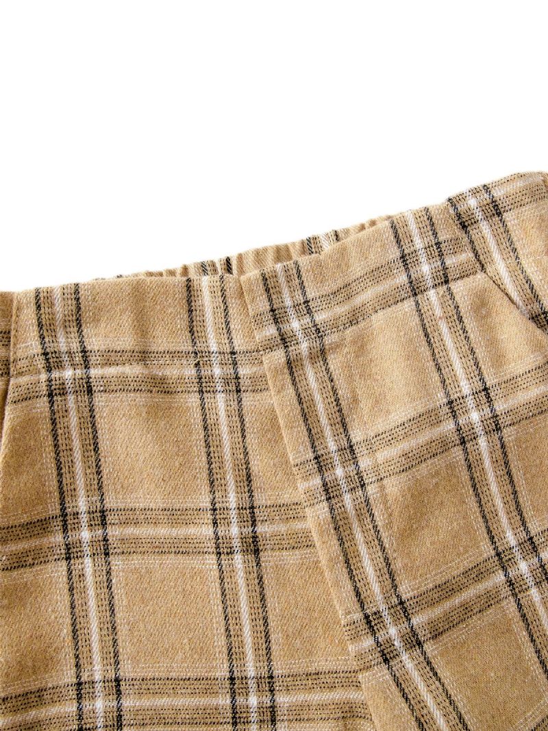 Casual Plaid Bukser Til Piger