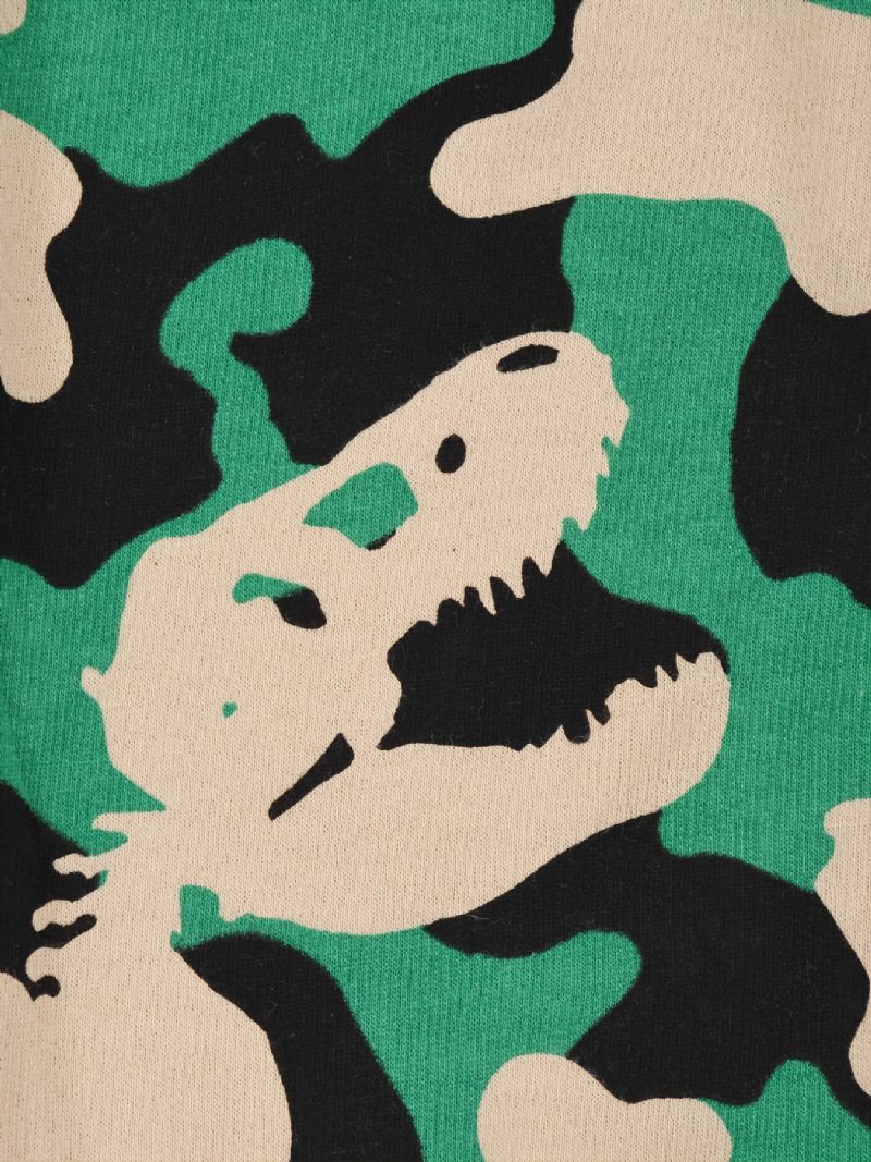 Drenge Camouflage Dinosaur Print Forår Efterår Sweatpants Med Snoretræk