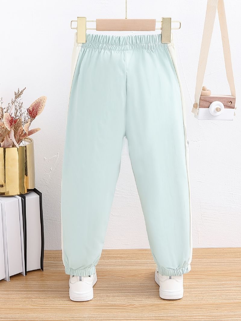 Drenge Casual Letter Print Sweatpants Børne Elastisk Talje Sport Joggerbukser Tøj