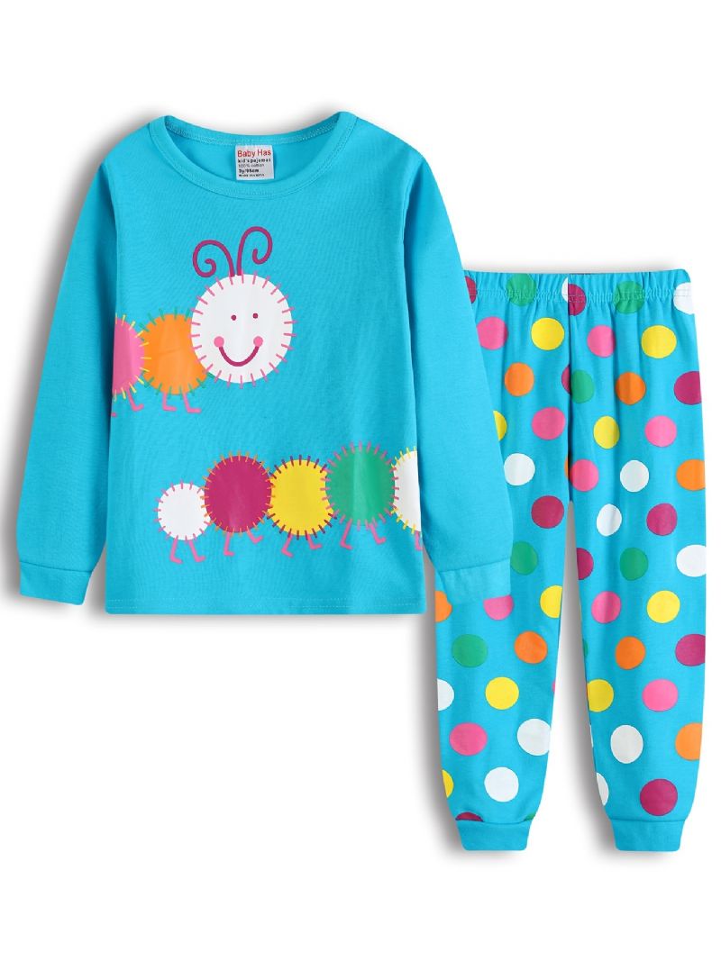 Drenge Cotton Lounge Wear Homewear Langærmet Top & Matchende Bukser Sæt Børnetøj