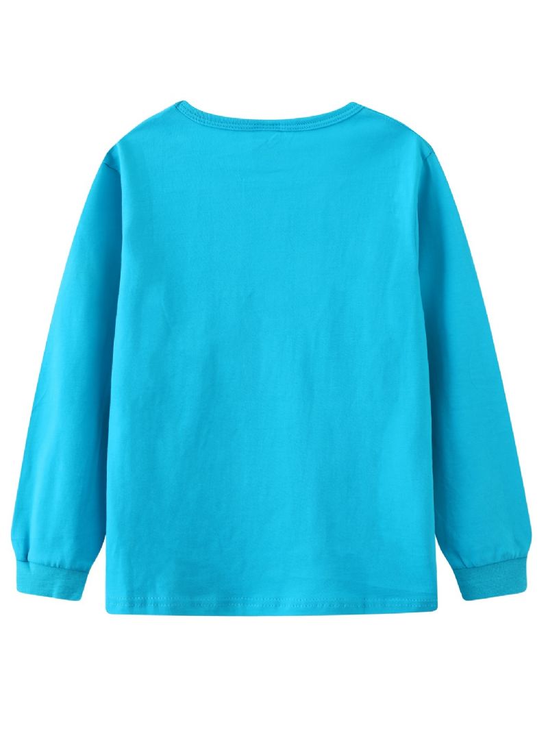 Drenge Cotton Lounge Wear Homewear Langærmet Top & Matchende Bukser Sæt Børnetøj