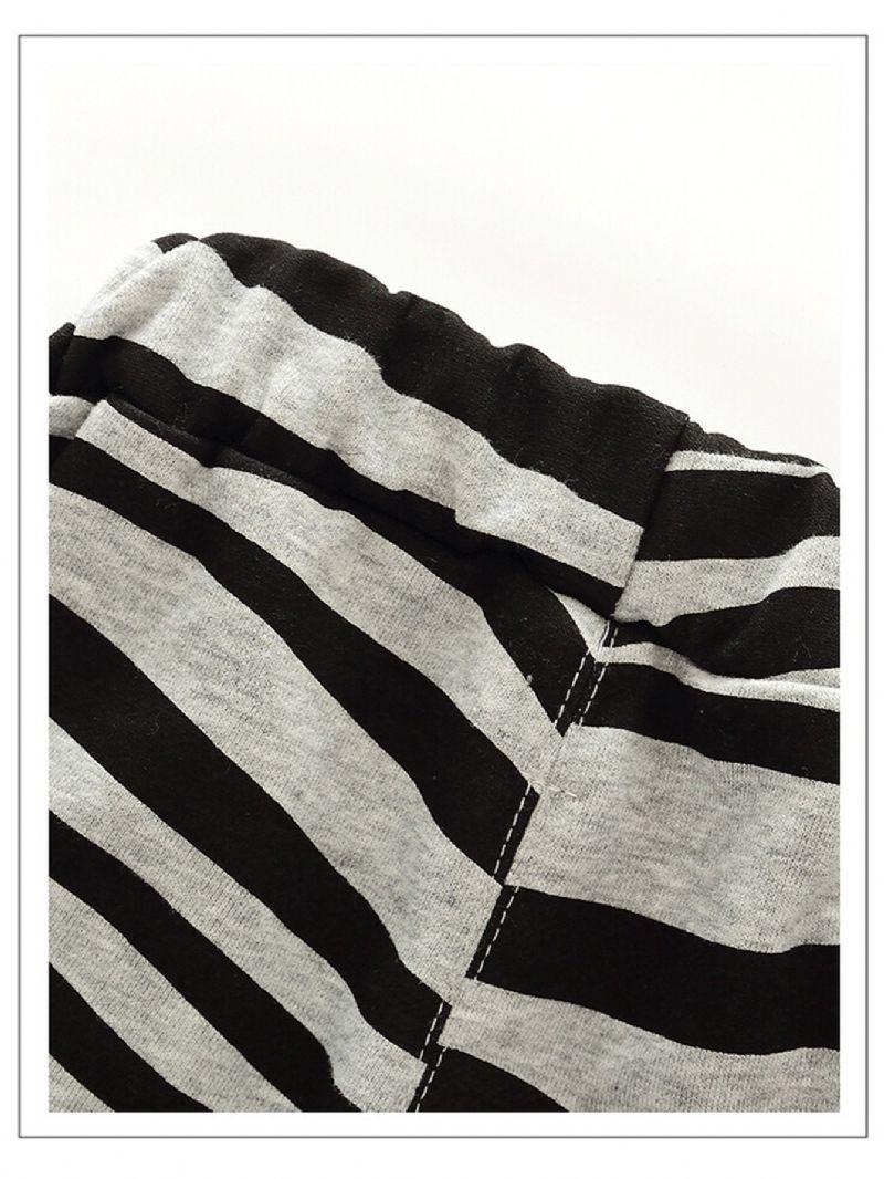 Drenge Home Zebra Knit Bukser Efterår Vinter Nyhed