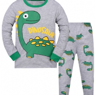 Drenge Lounge Wear Homewear Langærmet Top & Matchende Bukser Sæt Pjs Outfit