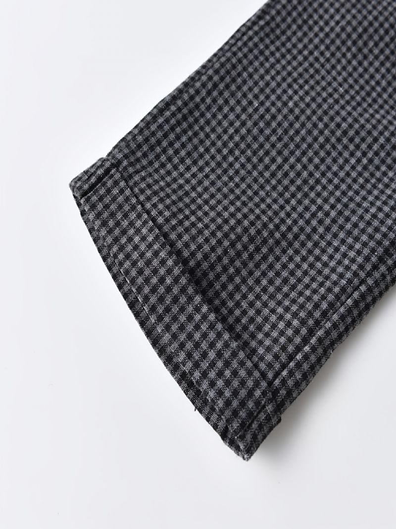 Drenge Plaid Fritidsbukser Med Elastisk Linning Børnetøj