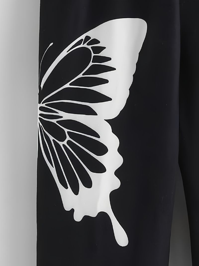 Piger Butterfly Print Bukser Til Efterår / Vinter