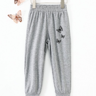 Piger Joggingbukser Butterfly Print Sportsbukser