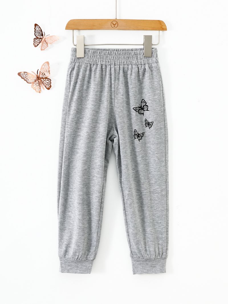 Piger Joggingbukser Butterfly Print Sportsbukser