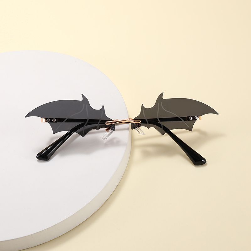 1 Stk Bat Shape Børnesolbriller Til Halloween Fest