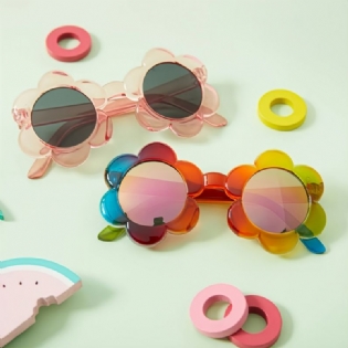 1 Stk Børns Solblomst Solbriller Solcreme Briller Med Etui