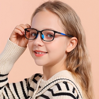 2023 Nyt Firkantet Stel Candy Color Børnebriller Pupiller Øjenbeskyttelse Ultralette Anti-blå Lysbriller