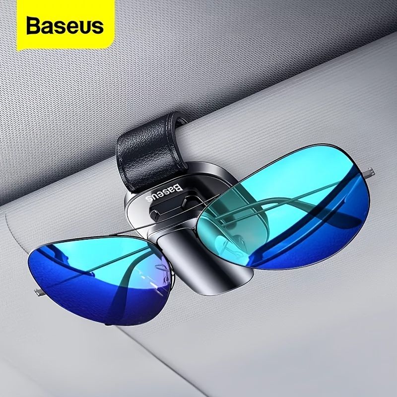 Baseus Bil Solbrilleholder Solbriller Clip Auto Solbrille Organizer Bil Solglas Opbevaring Brilleholder Stand Brilleetui