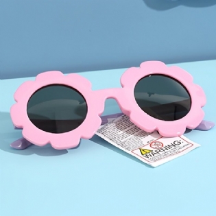 Børnepigers Solbriller Uv-beskyttelse Blomsterformede Solskærmsbriller