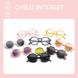 Børns Runde Solbriller Uv-beskyttelse Solskærmsbriller Til Piger Drenge