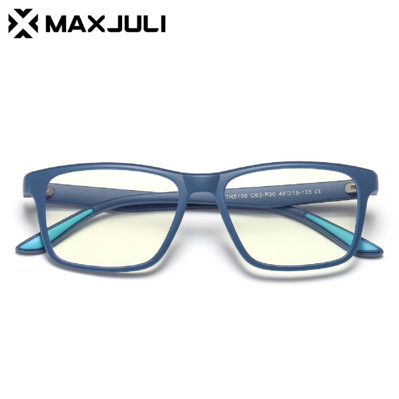 Maxjuli Børn Blue Light Blocking Glass - Anti Eyestrain - Computer Video Gaming Briller Fleksibel Stel 6606 Til Drenge Og Piger