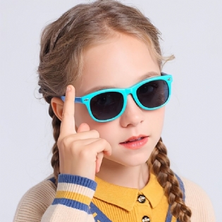 Polariserede Børnesolbriller Silikonesolbriller Polariserende Briller Alder 4-11