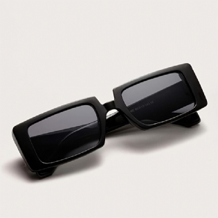 Små Rektangulære Solbriller Damer Trendy Firkantede Party Favors Vintage Bredt Stel Briller Til Kvinder Piger