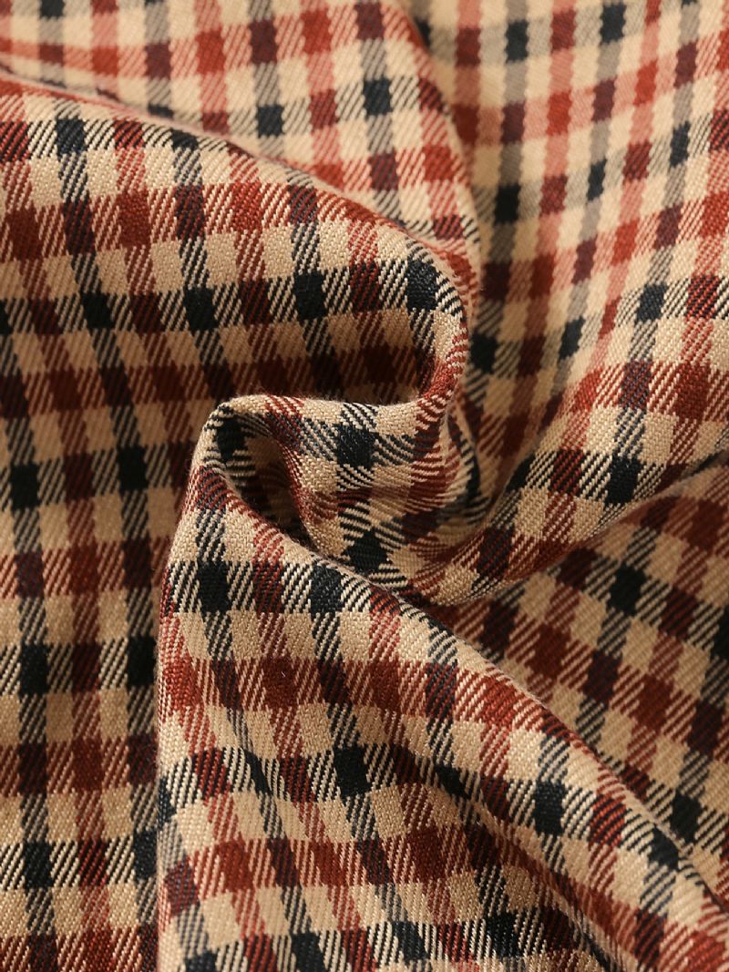 2 Stk Baby Piger Mode Casual Ensfarvet Plaid Sæt