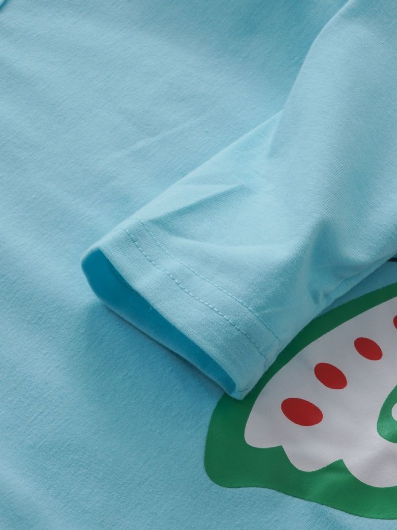2 Stk Piger Casual Butterfly Print Langærmet Sæt