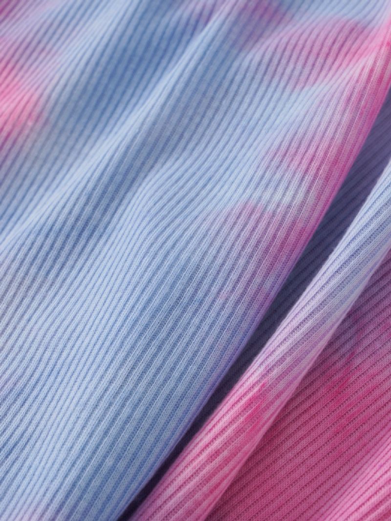 2 Stk Piger Casual Wear Tie Dye Print Langærmede Bukser Sæt