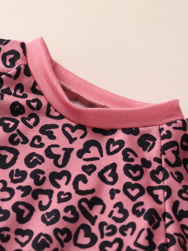 3 Stk Piger Love Print Pink Sæt