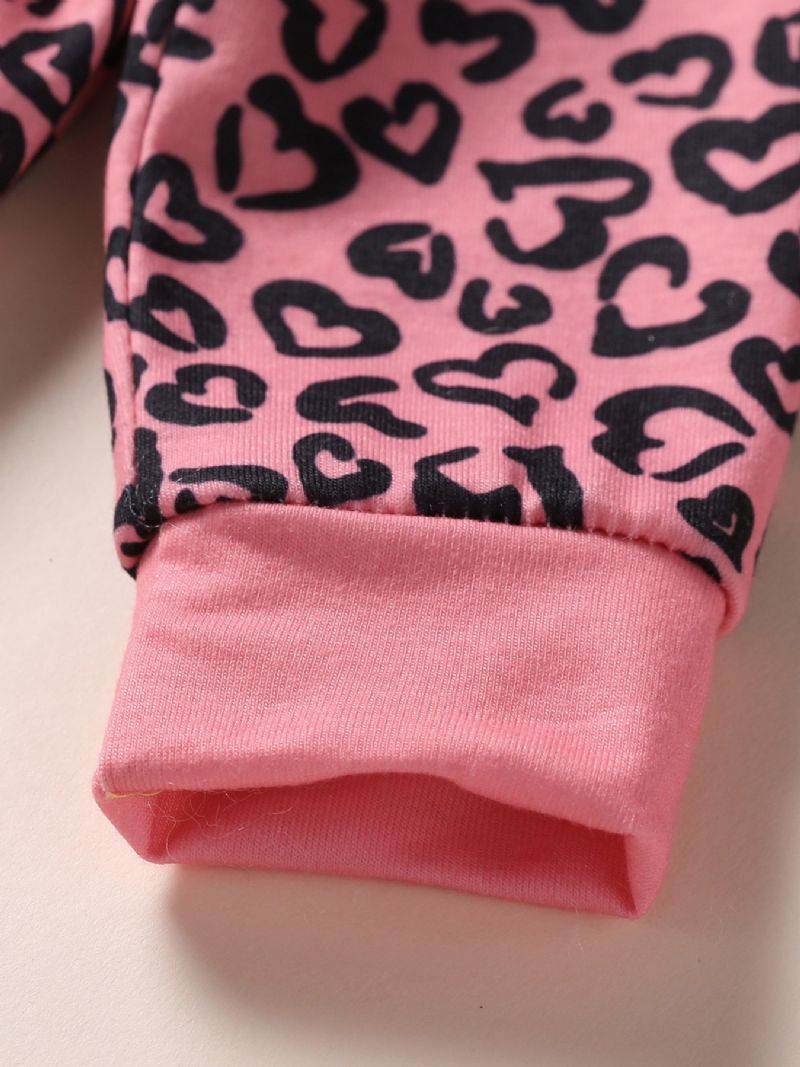 3 Stk Piger Love Print Pink Sæt