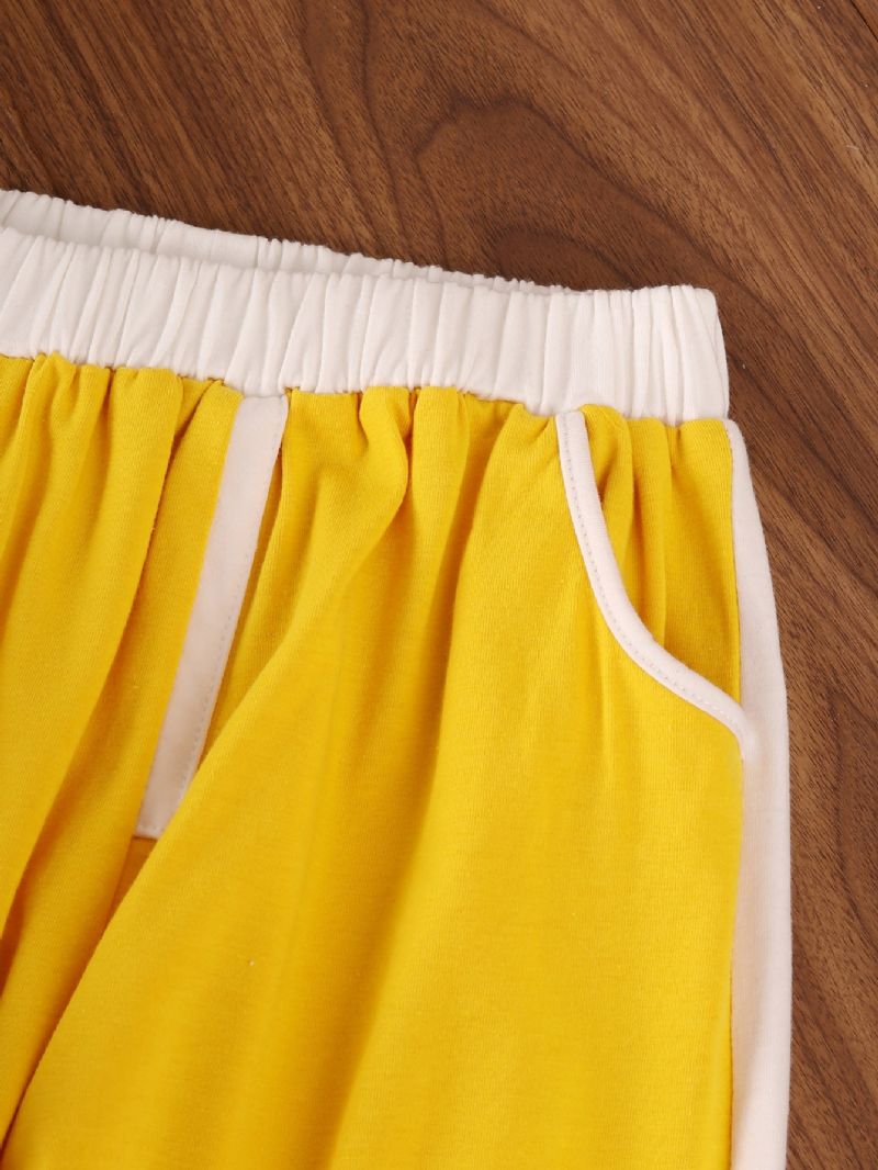 3 Stk Småbørn Piger Casual Solid Mesh Åndbart Sportstøj Sæt