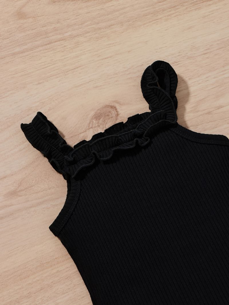 Baby Piger Ærmeløs Romper + Leopard Print Underdele + Pandebånd Sæt Babytøj