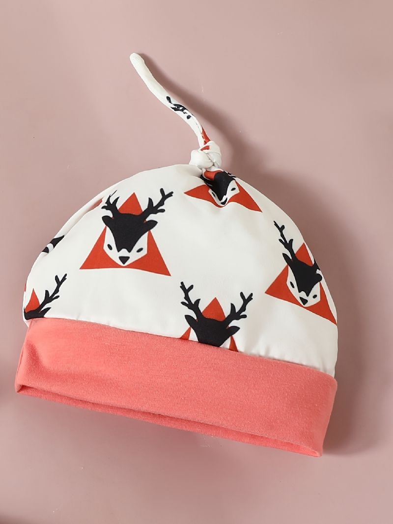 Baby Piger Jul Langærmet Sæt Hætte Sweatshirt Bukser Hatte Sæt
