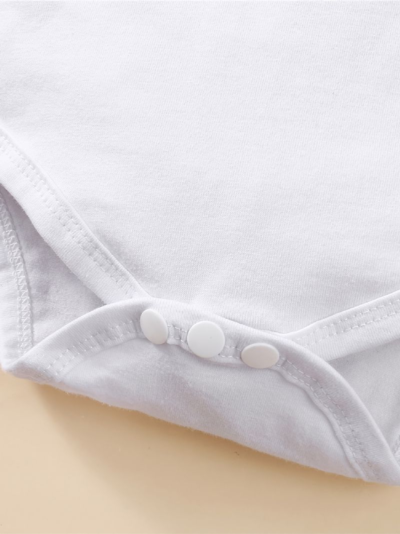 Babypiger Bodysuit & Matchende Bukser & Hatte Sæt
