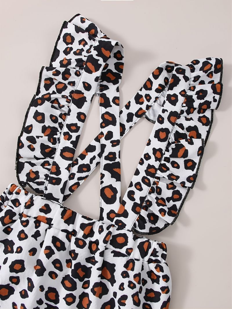 Efterår Vinter Ny Langærmet Sweatshirt Med Leopardprint Til Piger
