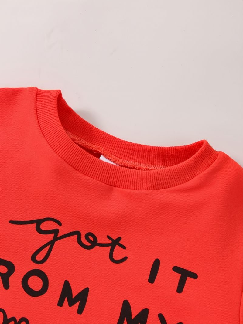 Efterår Vinter Ny Langærmet Sweatshirt Med Leopardprint Til Piger