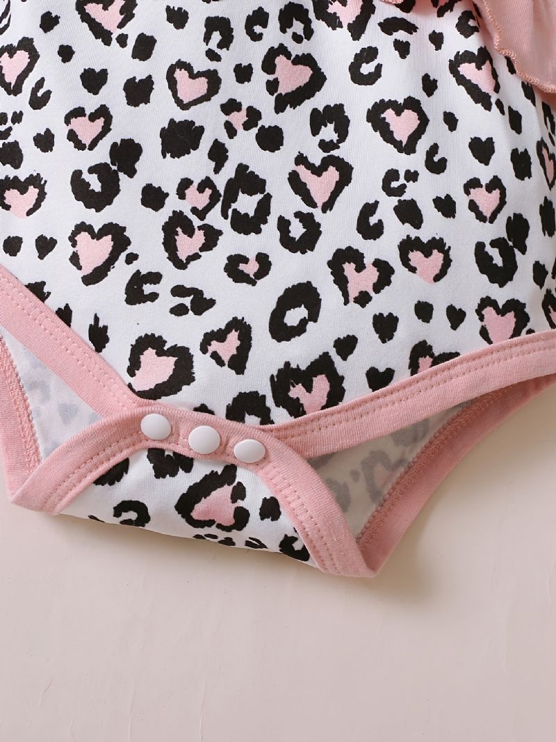Newborn Baby Piger Tøj Langærmede Rullebukser Sæt Outfit