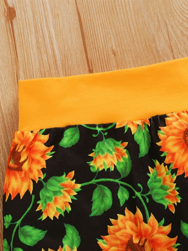 Nyfødte Babypiger Langærmede Bukser Med Pandebånd Pandebøjler Baby Layette Sæt Spædbørn Babytøj Outfit