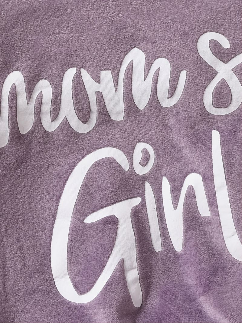 Pige Pullover Sweatshirt & Matchende Nederdel Sæt Til Vinter Ny