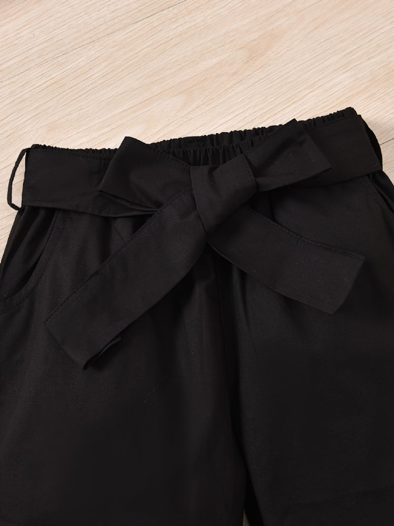 Piger Kortærmet Top + Matchende Shorts Sæt Børnetøj