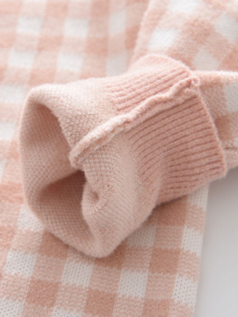 Piger Strik Cardigan + Strop Kjole Sæt Til Efterår & Vinter Nyhed